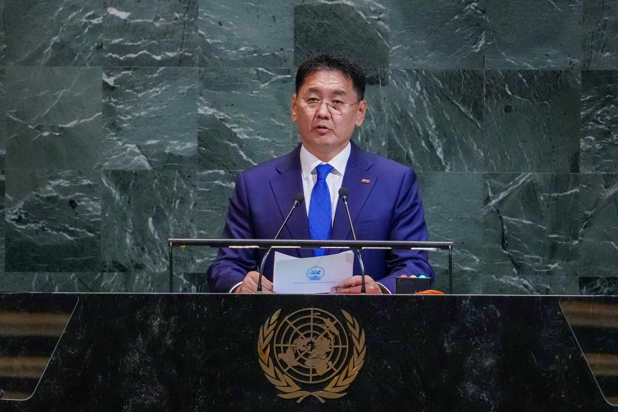 У.Хүрэлсүх:  НҮБ-ын Ерөнхий нарийн бичгийн дарга Антонио Гутеррешийн дэвшүүлсэн “НҮБ-80” санаачилгыг Монгол Улс талархан дэмжиж байна