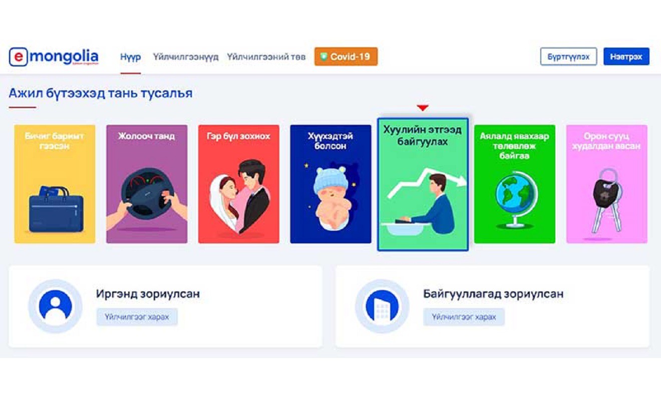 E-Mongolia: Хуулийн этгээдийг онлайнаар байгуулаарай